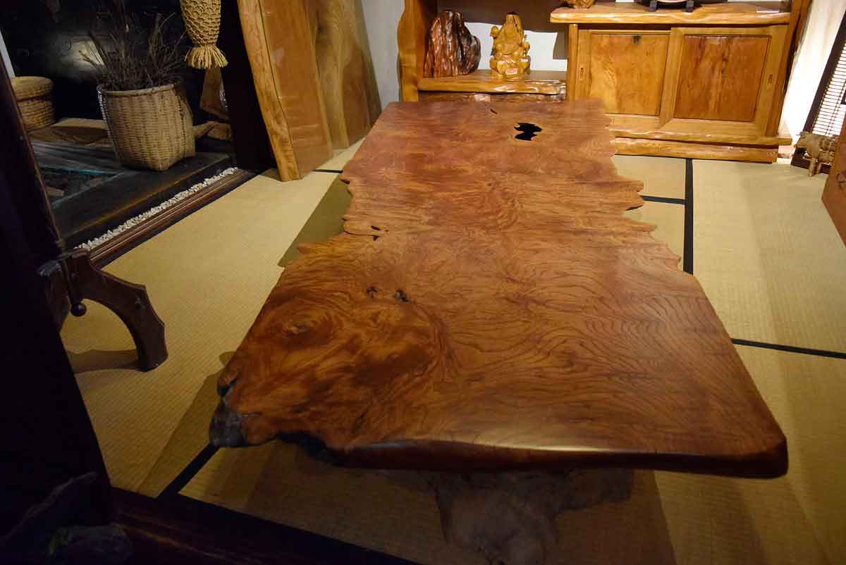 欅材玉杢一枚板テーブル天板 | 大川人気のおすすめ家具屋